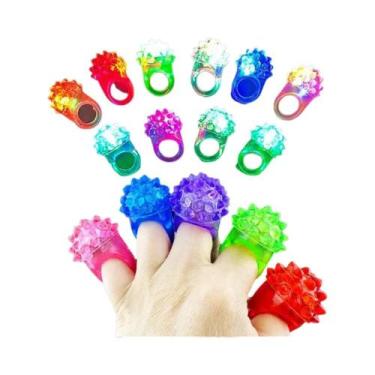Imagem de Anéis Luminosos LED Para Crianças 10-30 Peças Lembrancinhas Fofas Para