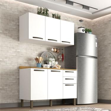 Imagem de Cozinha Compacta Valencia 2 Pecas 6 Portas 2 Gavetas Salleto Moveis