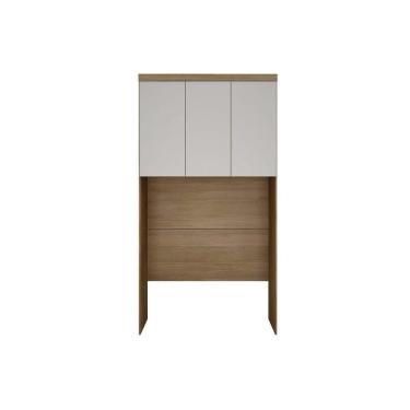 Imagem de Modulado De Quarto Armário Ponte Aéreo Casal Rizon-linea C- 3 Portas Cumaru-fendi 25 - Novo Horizonte