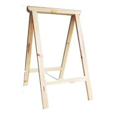 Imagem de Cavalete 100cm Suporte De Balcão Mesa Madeira Pinus Natural