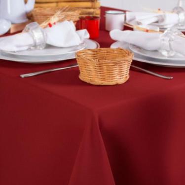 Imagem de Toalha de Mesa Quadrada em Oxford Marsala, 1,50 x 1,50