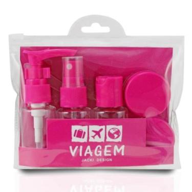 Imagem de Kit De Frascos Organizadores Para Viagem 7 Peças Shampoo Condicionador