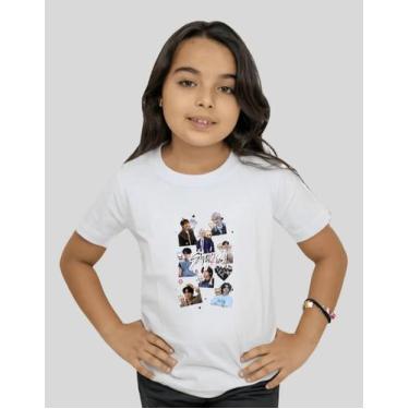 Imagem de Camiseta Infantil Banda Stray Kids Camisa K-pop - MB Sports, Branco, 0