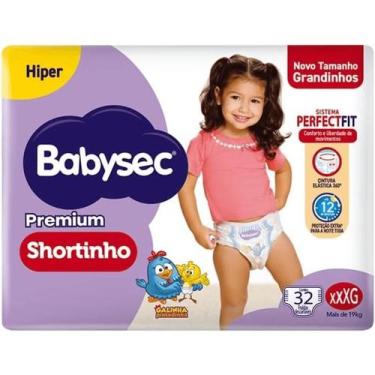 Imagem de Fralda Babysec Premium Shortinho Hiper XXXG 32 Unidades, XXXG, 32 unid