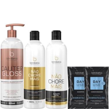 Imagem de Borabella Cauter Gloss 500ml + Kit Não Chore 2x350ml