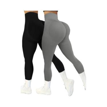 Imagem de Calças De Yoga Femininas De Cintura Alta Com Controle De Barriga, Legg