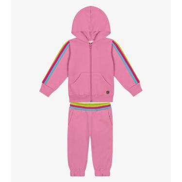 Imagem de Conjunto Infantil Jaqueta Com Calça Trick Nick Rosa, P, Rosa