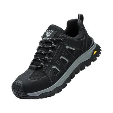 Imagem de Tênis De Segurança Masculino Com Biqueira De Aço E Botão Rotativo, Ind
