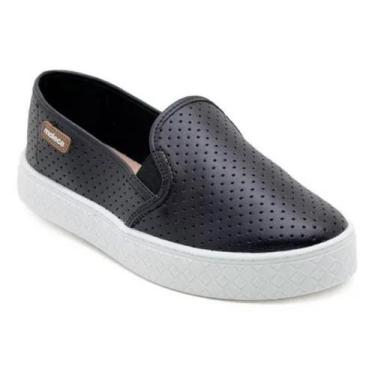 Imagem de Tênis Moleca Slip on Napa Perfuros Feminino Preto Leveza -, Preto, 36