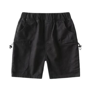 Imagem de Shorts De Algodão Marrom Para Meninos De 2 a 8 Anos, Shorts Casuais So