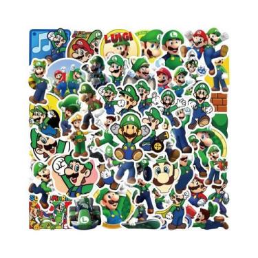 Imagem de Adesivos De Jogo Super Mario Para Crianças, 50-100 Peças, À Prova d'Ág