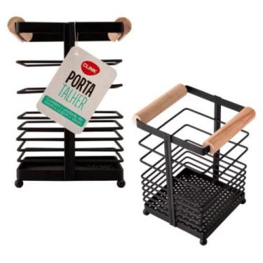 Imagem de Porta Talher de Madeira e Ferro - Clink