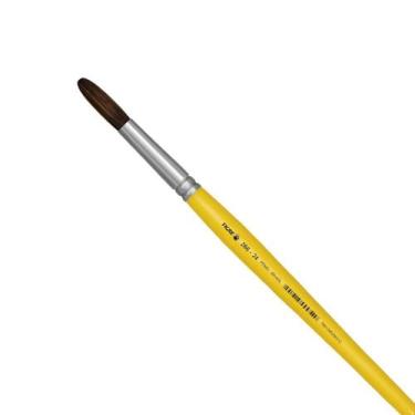 Imagem de Pincel Escolar Redondo Ponei Amarelo Tigre Nº 266 (Escolha O Número) T