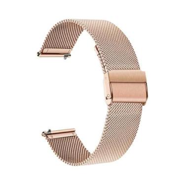 Imagem de Pulseira De Aço Inoxidável Milanesa De 20mm Para Relógios Garmin Forer
