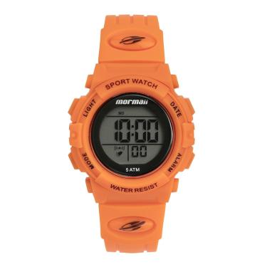 Imagem de Relógio Mormaii Masculino Ref:Mo03121ab/8l Infantil Laranja Digital
