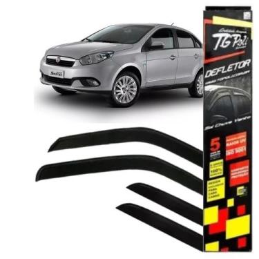 Imagem de Calha De Chuva Defletor Grand Siena 2012/2018 4 Portas - Tgpoli(24.020