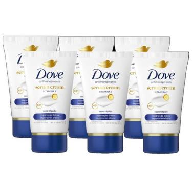 Imagem de 6 Dove Desodorante Antitranspirante Creme Sérum Diária 50G