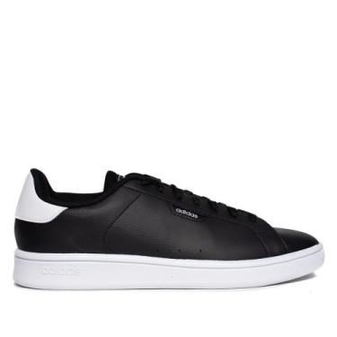 Imagem de Tênis Masculino Adidas Urban Court Casual Preto/Branco, Preto, 42