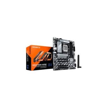 Imagem de Placa Mãe Gigabyte B860 DS3H WIFI6E, Intel, ATX, DDR5, Wi-Fi 6E, Bluetooth, Preto - B86...