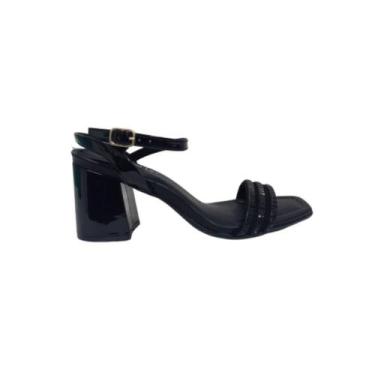 Imagem de Sandália piccadilly salto médio ref: 626040 feminino, Preto, 38