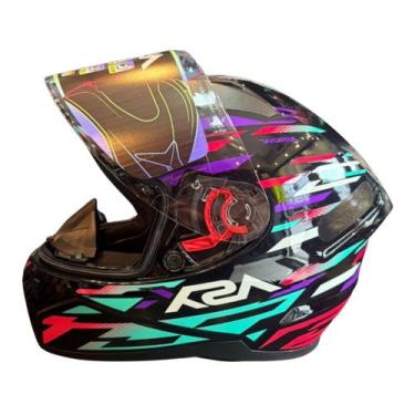 Imagem de Capacete Moto Fechado Asx City Arrow Tiffany Roxo Brilhante, Tiffany/r