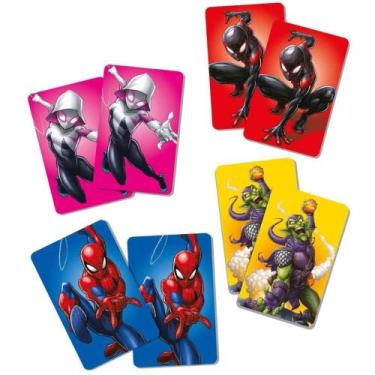 Imagem de Jogo da Memoria SPIDER-MAN Memo PLAY 52 Cartas - ELKA