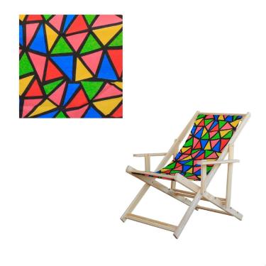 Imagem de Tecido para Cadeira Espreguiçadeira Preguiçosa com Hidro-repelente Colorido Bivolt