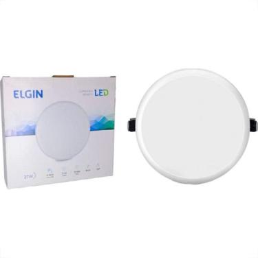 Imagem de Plafon Led Embutir Elgin Infinity Redondo 27W. 2700Lm. 6500K. Branco