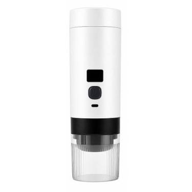 Imagem de Máquina de Café Portátil Recarregável USB-C  Cápsulas e Pó  Display LE