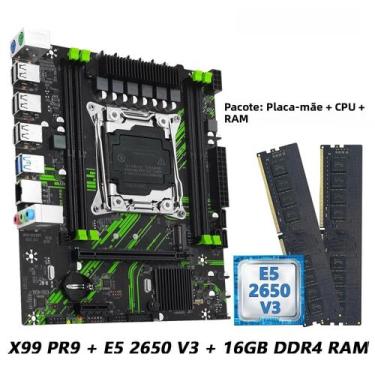 Imagem de Kit De Placa Mãe Intel Xeon E5 2650 V3 CPU DDR4 16GB RAM LGA 2011-3 MA