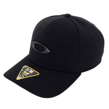 Imagem de Boné oakley aba curva tincan cap preto logo carbon preto