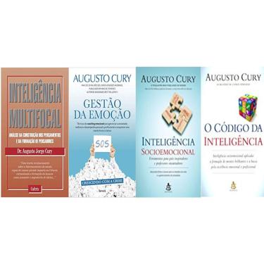 Imagem de Kit 4 Livros Augusto Cury Inteligência Multifocal: Inteligência Multifocal + Gestão Da Emoção + Inteligencia Socio Emoci