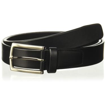 Imagem de Perry Ellis Cinto tubular de couro masculino, Preto, 42