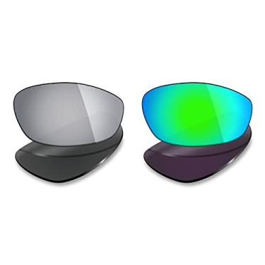 Imagem de 2 pares de lentes polarizadas de substituição da Mryok para óculos de sol Oakley Whisker – Opções