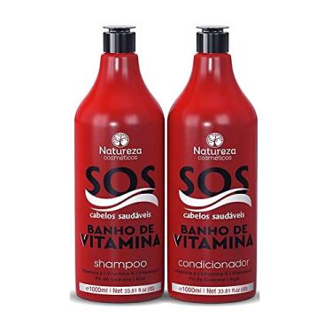 Imagem de Natureza Cosméticos Banho de Vitamina SOS Kit Shampoo e Condicionador Profissional