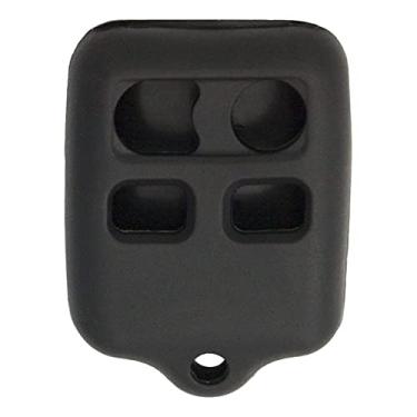 Imagem de Capa protetora de silicone Keyless2Go para 4 botões de controle remoto FCC CWTWB1U345 CWTWB1U331 - preta