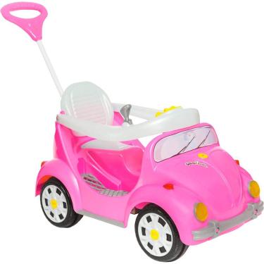 Imagem de Mini Carro Infantil Calesita 1300 Fouks - 2 em 1 Pedal e Passeio - Rosa