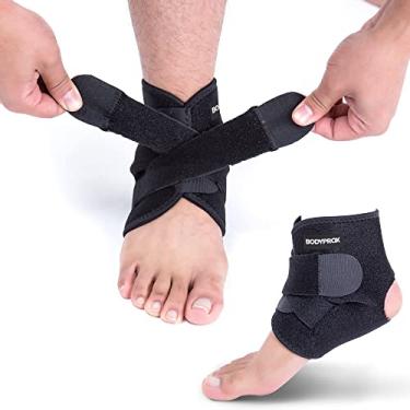 Imagem de Tornozeleira Bodyprox de neoprene respirável, suporte de tornozelo ajustável (1 unidade)