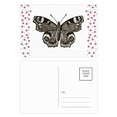 Imagem de Borboleta com asa escura, cor escura, Natal, flor de Natal, cartão postal de bênção