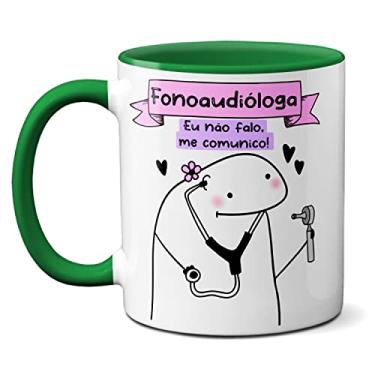 Imagem de Caneca Fonoaudióloga Eu Não Falo, Me Comunico! Presente (Verde)