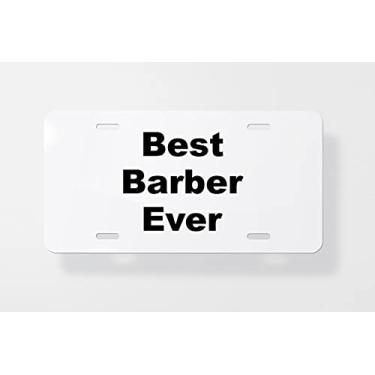 Imagem de Capa para placa de carro de barbeiro – Capa para placa de carro – Capa para placa de carro 15 x 30 cm