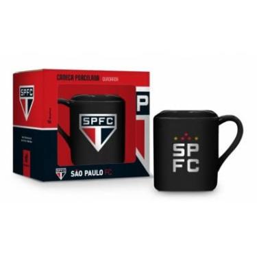 Imagem de CANECA PORCELANA QUADRADA TIMES - SÃO PAULO