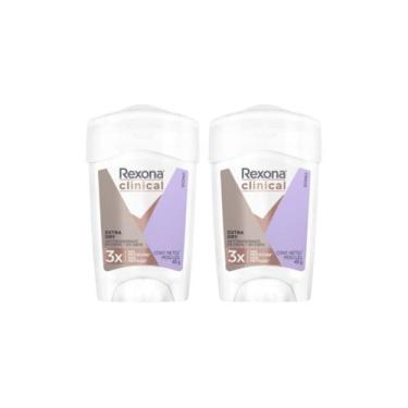 Imagem de Desodorante Rexona Creme Clinical 48G Feminino Extra Dry - Kit C/ 2Un