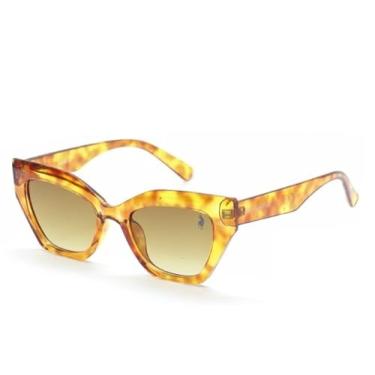 Imagem de Óculos de Sol Gatinho Blogueira Polo London Club com Proteção UVA/UVB - Kit contém estojo e flanela (Tartaruga)