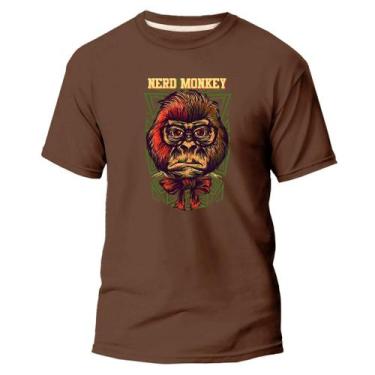 Imagem de Camiseta Algodão Premium Estampa Digital Nerd Monkey Leve - Pavesi