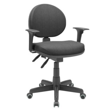 Imagem de Cadeira Executiva Preto Ergonomica Tecido Plaxmetal