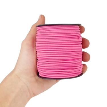Imagem de Elástico Roliço Colorido - 2,2mm - 50 Metros- Cor Rosa Chiclete - 140 Nybc