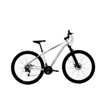 Imagem de Bicicleta Aro 29 SAIDX Galant PRO Bike com Quadro de Alumínio, 21 Marchas e Câmbios Indexáveis (Branco, 15)