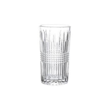 Imagem de Jogo de Copos 6 Peças 360 ml em Vidro Decorado Transparente Linha Viena Haus Concept