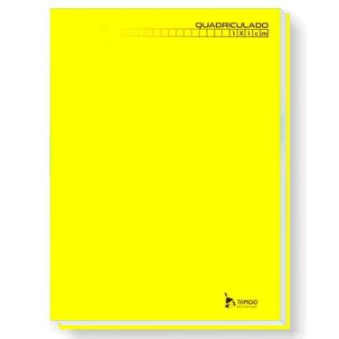 Imagem de Caderno Pedagógico C.D. Brochura 1X1cm Tamoio - Quadriculado Amarelo